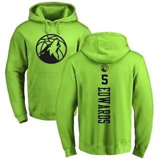 Men's Minnesota Timberwolves Anthony Edwards Green Branded Neon One Color Backer Pullover Hoodie