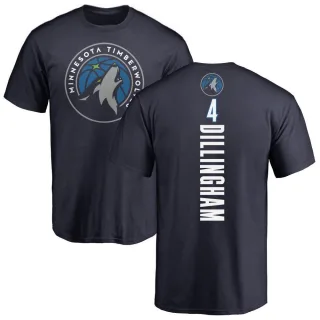 Men's Minnesota Timberwolves Rob Dillingham Navy Backer T-Shirt