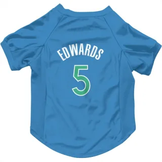 Minnesota Timberwolves Anthony Edwards Blue  Dog & Cat Pet Jersey