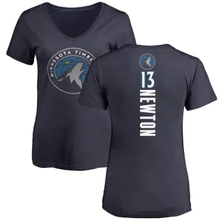 Women's Minnesota Timberwolves Tristen Newton Navy Backer T-Shirt