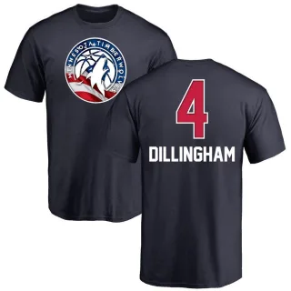 Youth Minnesota Timberwolves Rob Dillingham Navy Name and Number Banner Wave T-Shirt